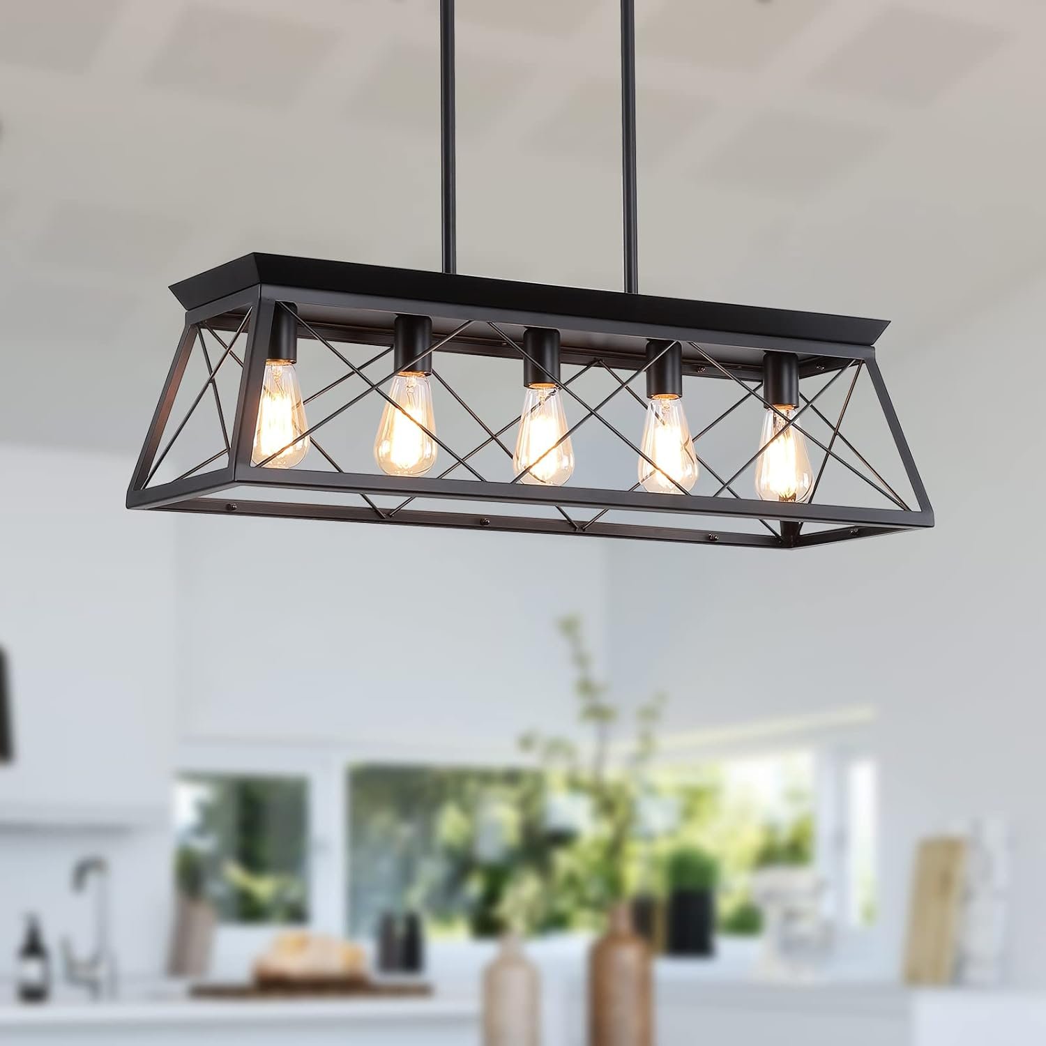 XIPUDA Farmhouse Chandeliers Review - kitchenislandlights.com