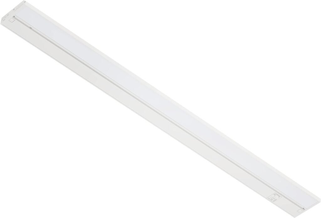 22 Direct Wire Dimmable LED Under Cabinet Lights, Selectable 2700K/4000K/5000K, Selectable Brightness, White Finish, UC0122WH27